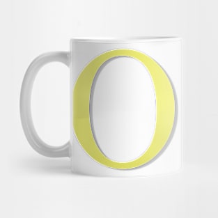 The Letter O in Shadowed Gold Mug